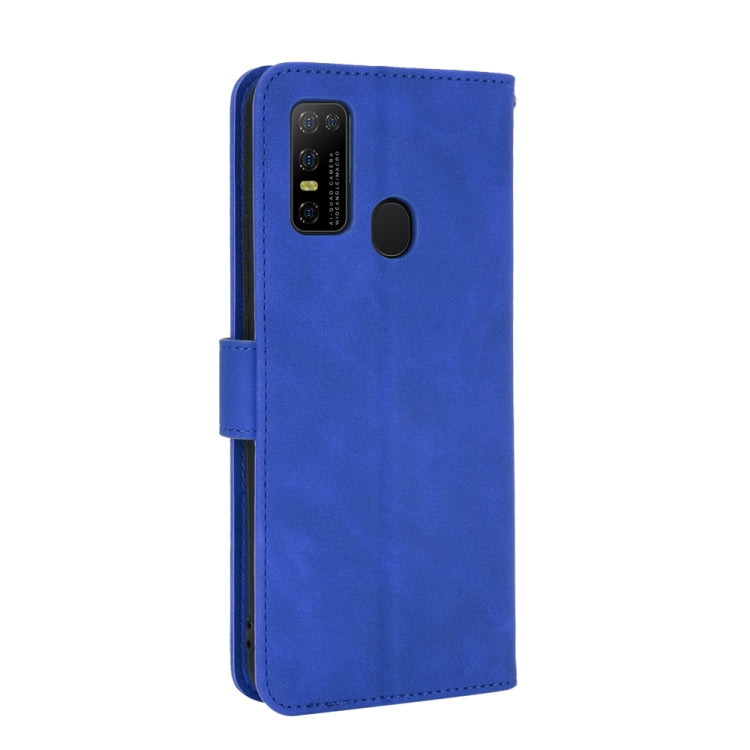 For DOOGEE N30 Solid Color Skin Feel Magnetic Buckle Horizontal Flip Calf Texture PU Leather Case with Holder & Card Slots & Wallet(Blue) - More Brand by PMC Jewellery | Online Shopping South Africa | PMC Jewellery | Buy Now Pay Later Mobicred