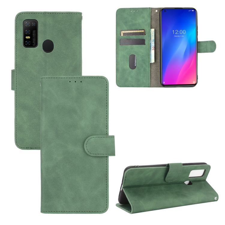 For DOOGEE N30 Solid Color Skin Feel Magnetic Buckle Horizontal Flip Calf Texture PU Leather Case with Holder & Card Slots & Wallet(Green) - More Brand by PMC Jewellery | Online Shopping South Africa | PMC Jewellery | Buy Now Pay Later Mobicred