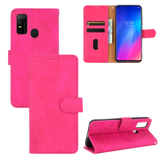 For DOOGEE N30 Solid Color Skin Feel Magnetic Buckle Horizontal Flip Calf Texture PU Leather Case with Holder & Card Slots & Wallet(Rose Red) - More Brand by PMC Jewellery | Online Shopping South Africa | PMC Jewellery | Buy Now Pay Later Mobicred