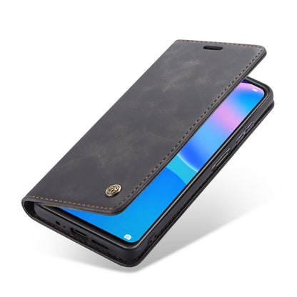 For Huawei P Smart 2021 CaseMe-013 Multifunctional Retro Frosted Horizontal Flip Leather Case with Card Slot & Holder & Wallet(Black) - Huawei Cases by CaseMe | Online Shopping South Africa | PMC Jewellery | Buy Now Pay Later Mobicred