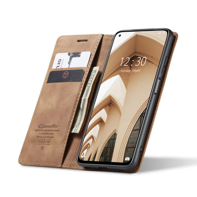 For Xiaomi Mi 10T Lite 5G CaseMe-013 Multifunctional Retro Frosted Horizontal Flip Leather Case with Card Slot & Holder & Wallet(Brown) - free shipping - PMC Jewellery - Order now!