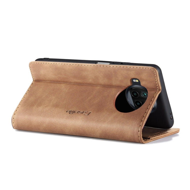 For Xiaomi Mi 10T Lite 5G CaseMe-013 Multifunctional Retro Frosted Horizontal Flip Leather Case with Card Slot & Holder & Wallet(Brown) - free shipping - PMC Jewellery - Order now!