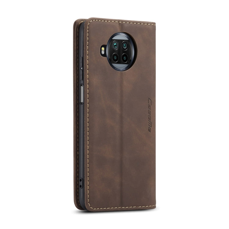 For Xiaomi Mi 10T 5G / 10T Pro 5G CaseMe-013 Multifunctional Retro Frosted Horizontal Flip Leather Case with Card Slot & Holder & Wallet(Coffee) - free shipping - PMC Jewellery - Order now!