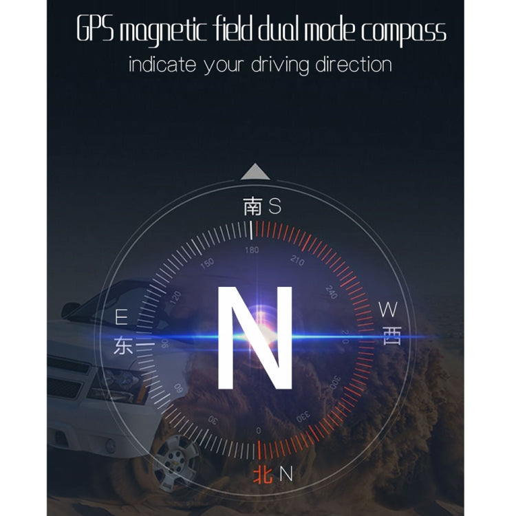 M11 Car OBD2 + GPS Mode Head-up Display HUD Overspeed / Speed / Water Temperature Alarm - Head Up Display System by PMC Jewellery | Online Shopping South Africa | PMC Jewellery | Buy Now Pay Later Mobicred