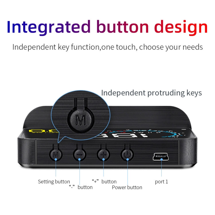M12 OBD2 + GPS Mode Car Head-up Display HUD Overspeed / Speed / Water Temperature / Low Voltage / Fault Alarm - Head Up Display System by PMC TechLife | Online Shopping South Africa | PMC TechLife | Buy Now Pay Later Mobicred