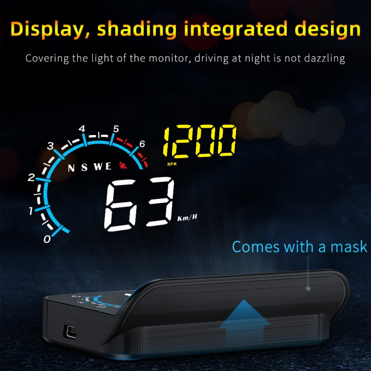 M12 OBD2 + GPS Mode Car Head-up Display HUD Overspeed / Speed / Water Temperature / Low Voltage / Fault Alarm - Head Up Display System by PMC TechLife | Online Shopping South Africa | PMC TechLife | Buy Now Pay Later Mobicred