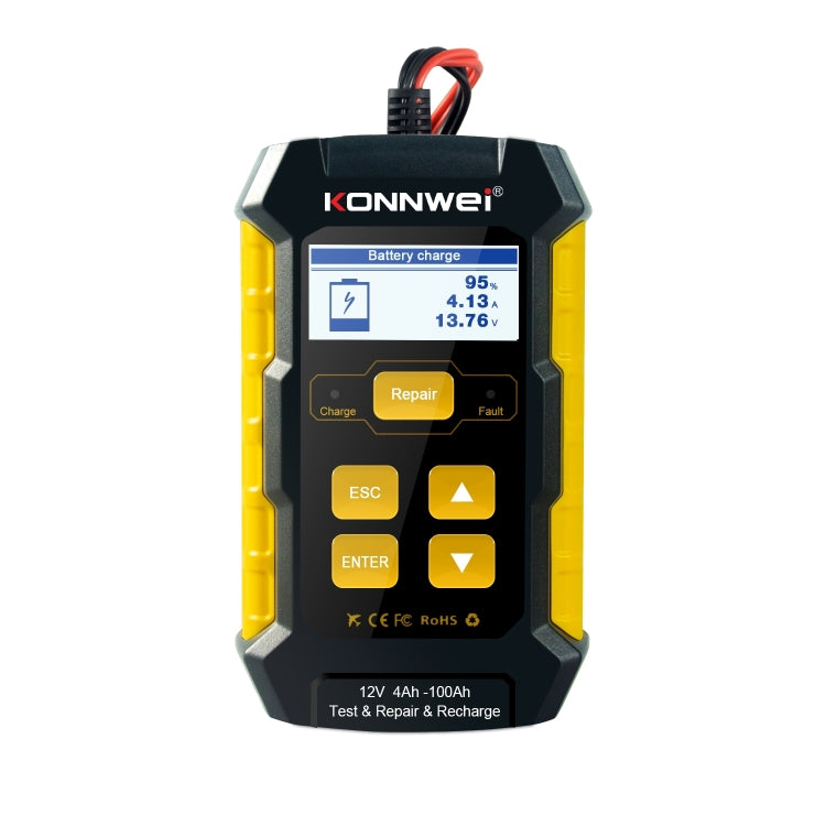 KONNWEI KW510 3 in 1 Car Battery Tester / Charger / Repairer, Support 8 Languages (EU Plug) - free shipping - PMC TechLife - Order now!