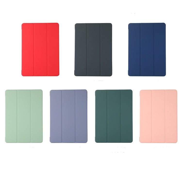 3-folding Skin Texture Horizontal Flip TPU + PU Leather Case with Holder For iPad Air 11 2024 / 2022 / 2020 10.9 (Red) - iPad Air (2022) / (2020) 10.9 Cases by PMC TechLife | Online Shopping South Africa | PMC TechLife | Buy Now Pay Later Mobicred