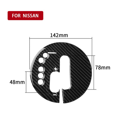 Car Carbon Fiber Manual Transmission Panel Decorative Sticker for Nissan 370Z Z34 2009- Left Drive - Car Interior Mouldings by PMC Jewellery | Online Shopping South Africa | PMC Jewellery | Buy Now Pay Later Mobicred