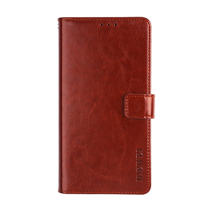 For Cubot C30 idewei Crazy Horse Texture Horizontal Flip Leather Case with Holder & Card Slots & Wallet(Brown) - More Brand by idewei | Online Shopping South Africa | PMC Jewellery | Buy Now Pay Later Mobicred