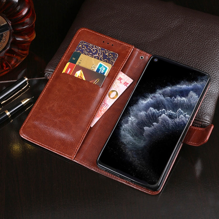 For Cubot C30 idewei Crazy Horse Texture Horizontal Flip Leather Case with Holder & Card Slots & Wallet(Black) - More Brand by idewei | Online Shopping South Africa | PMC Jewellery | Buy Now Pay Later Mobicred