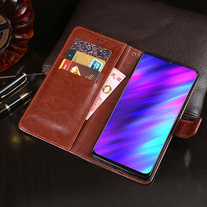 For Meizu M10 idewei Crazy Horse Texture Horizontal Flip Leather Case with Holder & Card Slots & Wallet(Brown) - Meizu by idewei | Online Shopping South Africa | PMC Jewellery | Buy Now Pay Later Mobicred