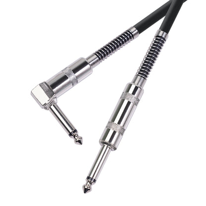 TC048SL 6.35mm Plug Straight to Elbow Electric Guitar Audio Cable, Cable Length:10m - Microphone Audio Cable & Connector by PMC Jewellery | Online Shopping South Africa | PMC Jewellery | Buy Now Pay Later Mobicred