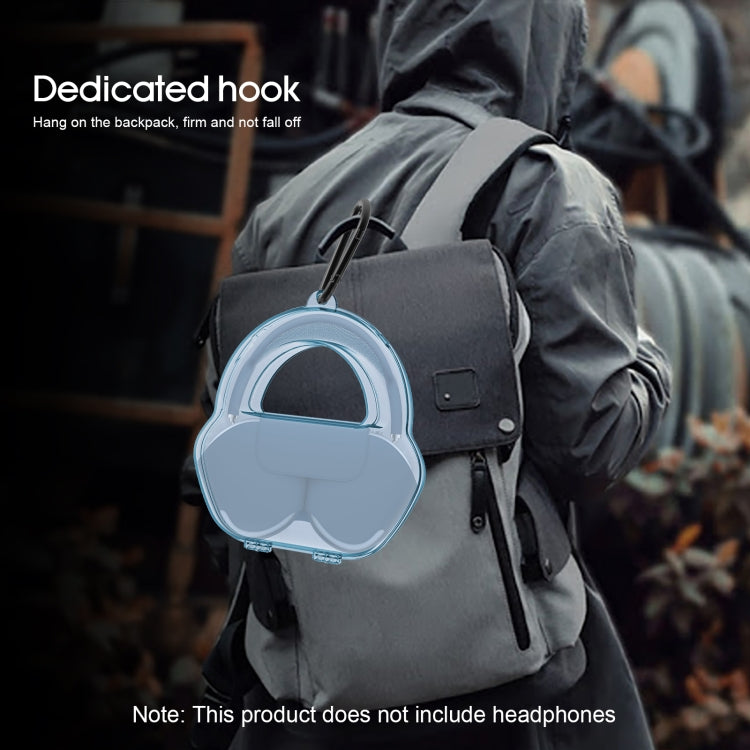 PP Jelly Color Headphone Protective Case for AirPods Max, with Hook(Black) - For AirPods Max by PMC TechLife | Online Shopping South Africa | PMC TechLife