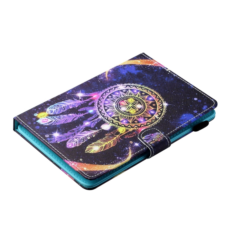 For 10 inch Tablet PC Universal Sewing Thread Horizontal Painted Flat Leather Case with Pen Cover & Anti Skid Strip & Card Slot & Holder(Starry Sky Wind Chimes) - 10 - 11 inch by PMC TechLife | Online Shopping South Africa | PMC TechLife | Buy Now Pay Later Mobicred