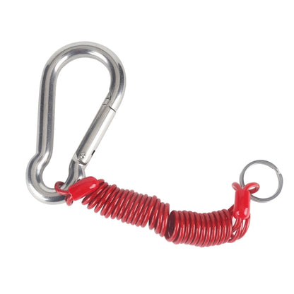 RV Trailer Spring Safety Rope Breakaway Cable, Safety Buckle Size:M8 x 80mm(Red) - Towing Bars by PMC Jewellery | Online Shopping South Africa | PMC Jewellery | Buy Now Pay Later Mobicred