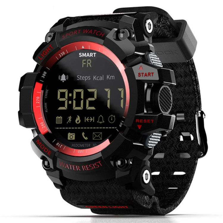 Lokmat MK16 LCD Screen 50m Waterproof Smart Watch, Support Information Reminder / Remote Camera / Walking Motion Monitor(Red) - free shipping - PMc TechLife - Order now!