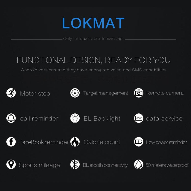 Lokmat MK16 LCD Screen 50m Waterproof Smart Watch, Support Information Reminder / Remote Camera / Walking Motion Monitor(Red) - free shipping - PMc TechLife - Order now!