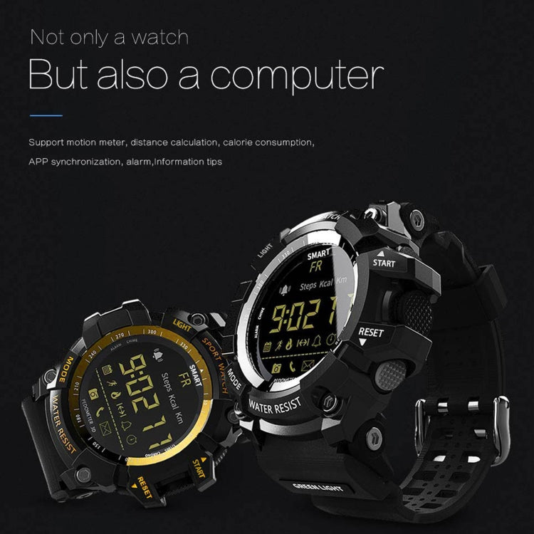 Lokmat MK16 LCD Screen 50m Waterproof Smart Watch, Support Information Reminder / Remote Camera / Walking Motion Monitor(Red) - free shipping - PMc TechLife - Order now!