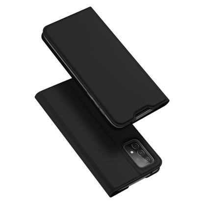 For Samsung Galaxy A52s / A52 5G / 4G DUX DUCIS Skin Pro Series Horizontal Flip PU + TPU Leather Case, with Holder & Card Slots(Black) - Galaxy Phone Cases by DUX DUCIS | Online Shopping South Africa | PMC Jewellery | Buy Now Pay Later Mobicred