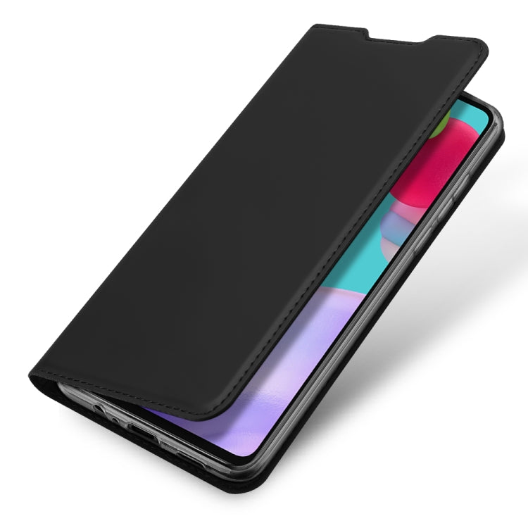 For Samsung Galaxy A52s / A52 5G / 4G DUX DUCIS Skin Pro Series Horizontal Flip PU + TPU Leather Case, with Holder & Card Slots(Black) - Galaxy Phone Cases by DUX DUCIS | Online Shopping South Africa | PMC Jewellery | Buy Now Pay Later Mobicred