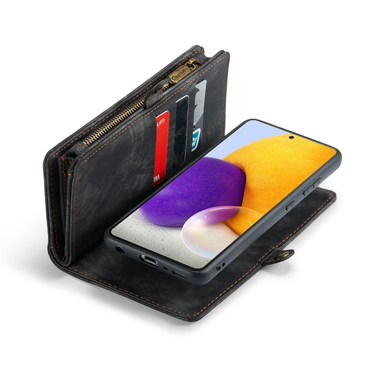 FFor Samsung Galaxy S21+ 5G CaseMe-008 Detachable Multifunctional Flip Leather Phone Case(Black) - free shipping - PMC Jewellery - Order now!