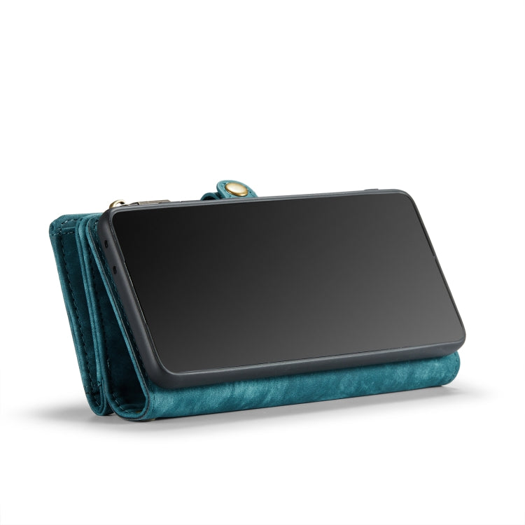 For Samsung Galaxy S21 Ultra 5G CaseMe Detachable Multifunctional Horizontal Flip Leather Case, with Card Slot & Holder & Zipper Wallet & Photo Frame(Green) - free shipping - PMC Jewellery - Order now!