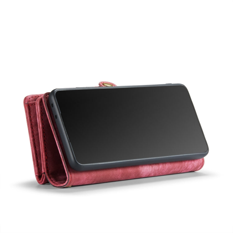 For Samsung Galaxy S21 Ultra 5G CaseMe Detachable Multifunctional Horizontal Flip Leather Case, with Card Slot & Holder & Zipper Wallet & Photo Frame(Red) - free shipping - PMC Jewellery - Order now!