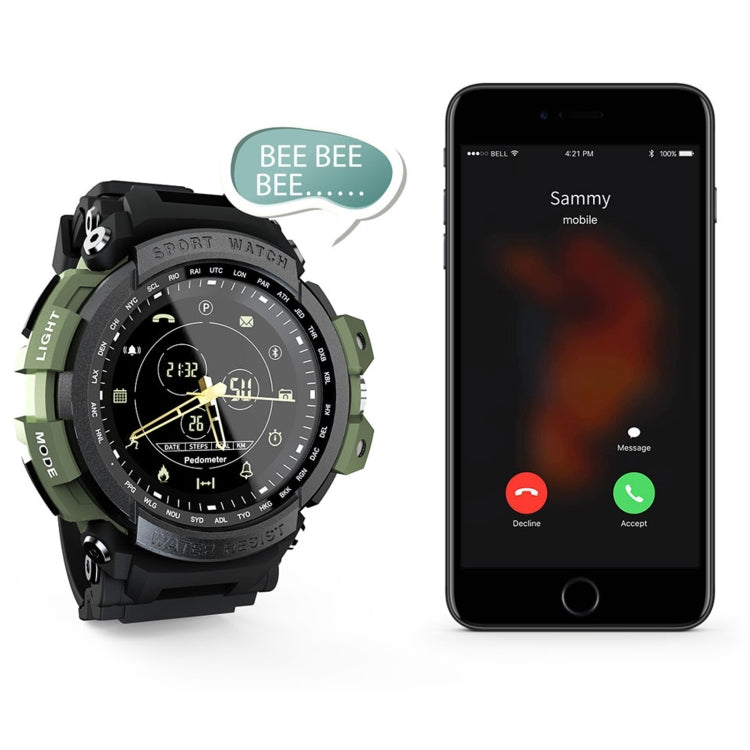 Lokmat MK28 1.4 inch FSTN Screen IP68 Waterproof Smart Watch, Support Information Reminder / Remote Camera / Sport Record(Blue) - free shipping - PMc TechLife - Order now!