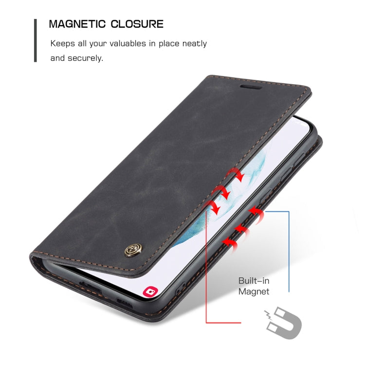 For Samsung Galaxy S21+ 5G CaseMe 013 Multifunctional Horizontal Flip Leather Case with Holder & Card Slot & Wallet(Black) - free shipping - PMC Jewellery - Order now!