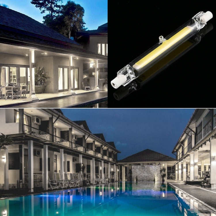 R7S 110V 7W 118mm COB LED Bulb Glass Tube Replacement Halogen Lamp Spot Light(6000K White Light) - LED Blubs & Tubes by PMc TechLife | Online Shopping South Africa | PMc TechLife | Buy Now Pay Later Mobicred