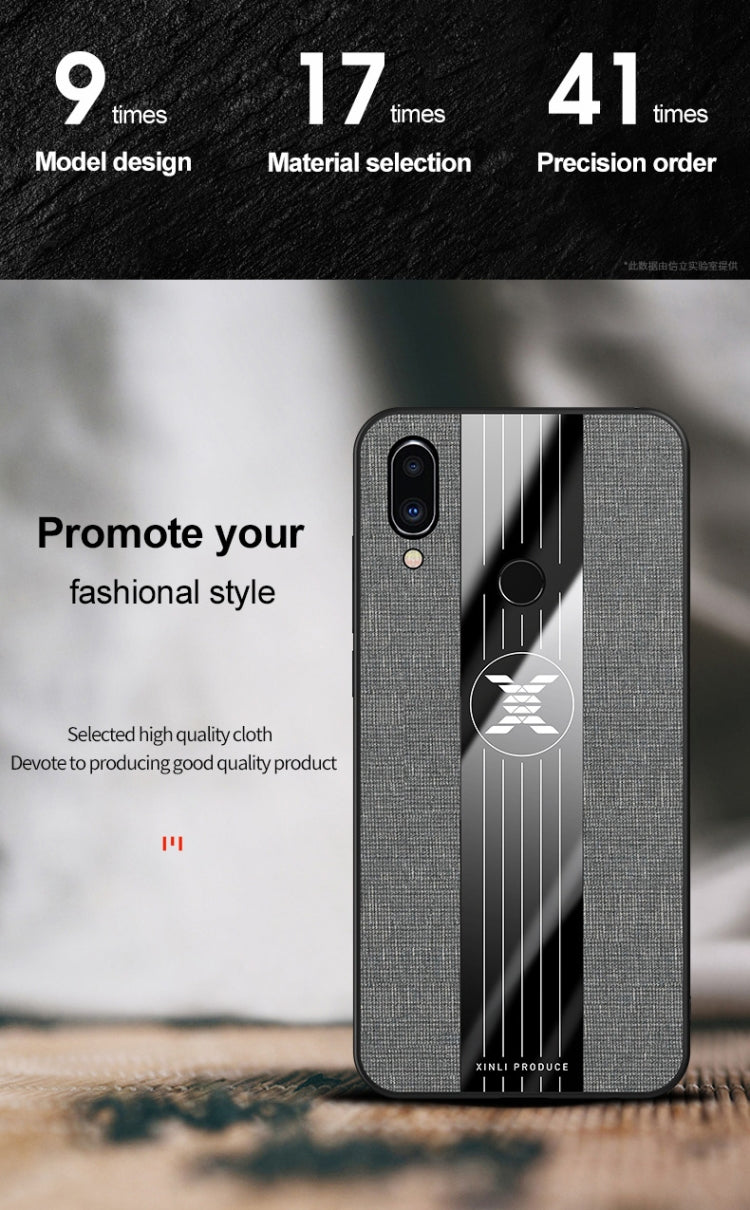 For Meizu Note 9 XINLI Stitching Cloth Texture Shockproof TPU Protective Case(Black) - Meizu by XINLI | Online Shopping South Africa | PMC Jewellery | Buy Now Pay Later Mobicred