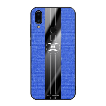 For Meizu Note 9 XINLI Stitching Cloth Texture Shockproof TPU Protective Case(Blue) - Meizu by XINLI | Online Shopping South Africa | PMC Jewellery | Buy Now Pay Later Mobicred