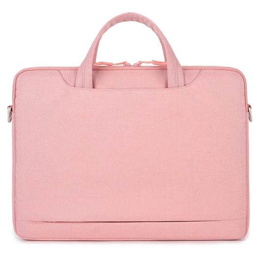 For 15-15.6 inch Laptop Multi-function Laptop Single Shoulder Bag Handbag(Pink) - 13.3 inch by PMC Jewellery | Online Shopping South Africa | PMC Jewellery | Buy Now Pay Later Mobicred