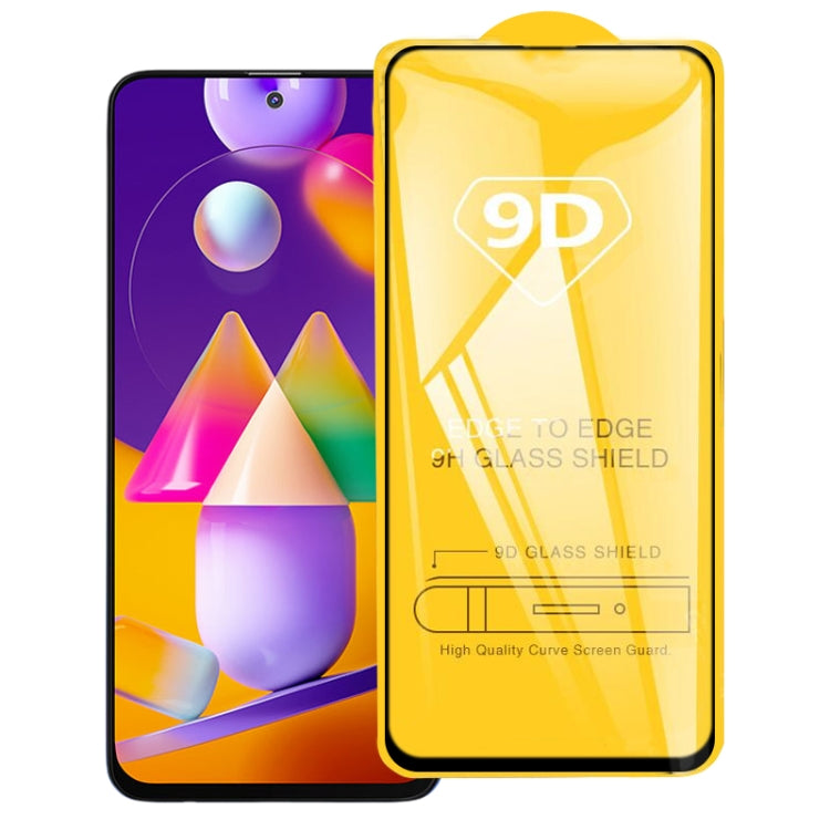 For Samsung Galaxy M31s 9D Full Glue Full Screen Tempered Glass Film - Galaxy Tempered Glass by PMC TechLife | Online Shopping South Africa | PMC TechLife