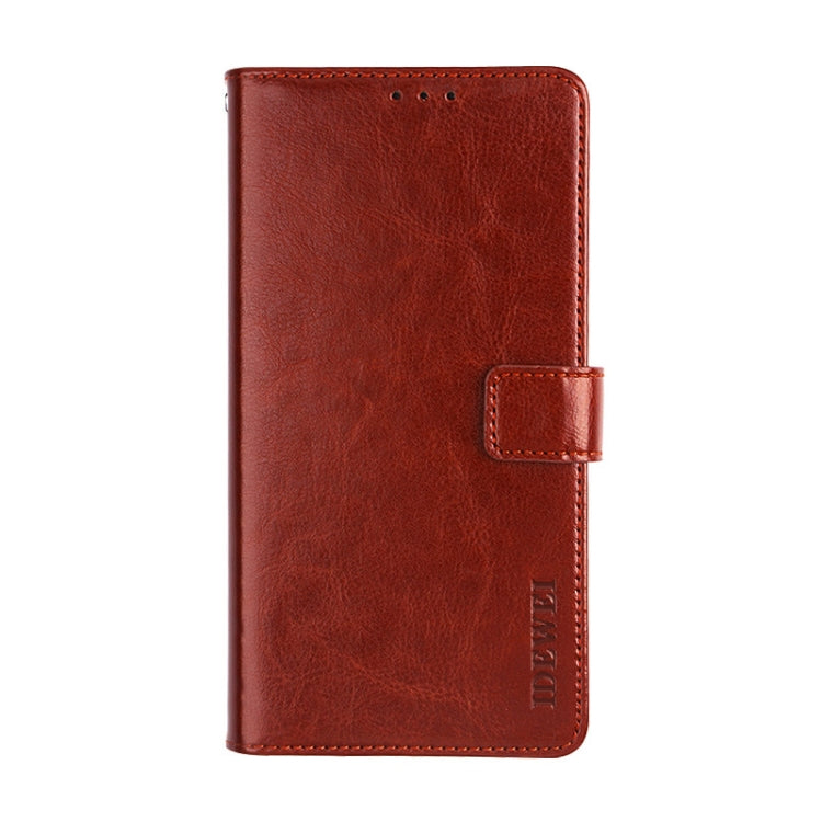 For Lenovo K12 idewei Crazy Horse Texture Horizontal Flip Leather Case with Holder & Card Slots & Wallet(Brown) - Lenovo by idewei | Online Shopping South Africa | PMC Jewellery | Buy Now Pay Later Mobicred