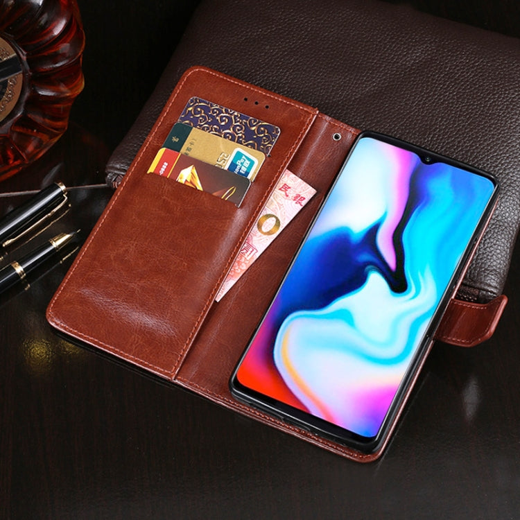 For Lenovo K12 idewei Crazy Horse Texture Horizontal Flip Leather Case with Holder & Card Slots & Wallet(Black) - Lenovo by idewei | Online Shopping South Africa | PMC Jewellery | Buy Now Pay Later Mobicred