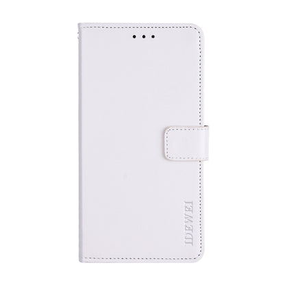 For Lenovo K12 Note idewei Crazy Horse Texture Horizontal Flip Leather Case with Holder & Card Slots & Wallet(White) - Lenovo by idewei | Online Shopping South Africa | PMC Jewellery | Buy Now Pay Later Mobicred