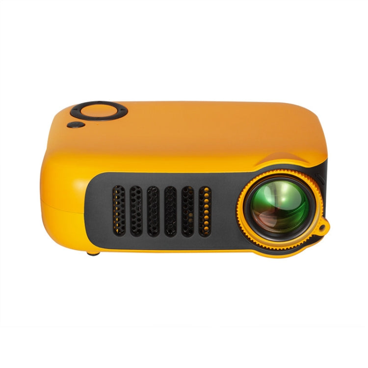 TRANSJEE A2000 320x240P 1000 ANSI Lumens Mini Home Theater HD Digital Projector, Plug Type: EU Plug(Yellow) - Mini Projector by PMC Jewellery | Online Shopping South Africa | PMC Jewellery | Buy Now Pay Later Mobicred