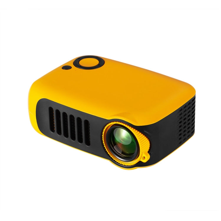 TRANSJEE A2000 320x240P 1000 ANSI Lumens Mini Home Theater HD Digital Projector, Plug Type: EU Plug(Yellow) - Mini Projector by PMC Jewellery | Online Shopping South Africa | PMC Jewellery | Buy Now Pay Later Mobicred