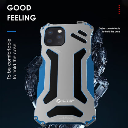 For iPhone 11 Pro R-JUST Shockproof Dustproof Armor Metal Protective Case(Black) - iPhone 11 Pro Cases by R-JUST | Online Shopping South Africa | PMC Jewellery