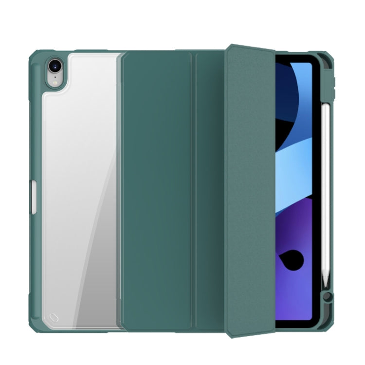 Mutural Pinyue Series PC + TPU Horizontal Flip Leather Case with Holder & Pen Slot & Sleep / Wake-up Function For iPad Air 2022 / 2020 10.9(Dark Green) - free shipping - PMC TechLife - Order now!