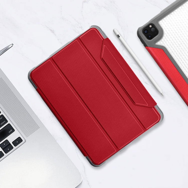 Mutural Yagao Series PC Horizontal Flip Leather Case with Holder & Pen Slot For iPad Air 2022 / 2020 10.9(Red) - free shipping - PMC TechLife - Order now!