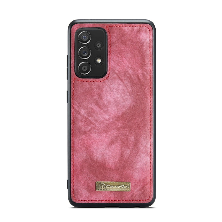 For Samsung Galaxy A52 5G / 4G CaseMe Detachable Multifunctional Horizontal Flip Leather Case, with Card Slot & Holder & Zipper Wallet & Photo Frame(Red) - Galaxy Phone Cases by CaseMe | Online Shopping South Africa | PMC Jewellery | Buy Now Pay Later Mobicred