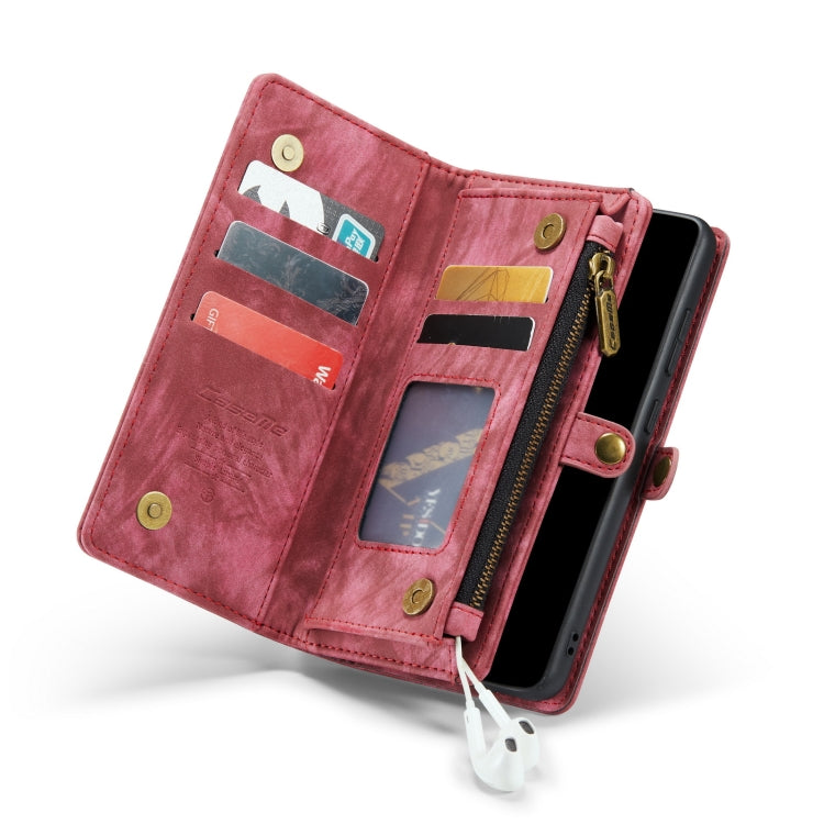 For Samsung Galaxy A52 5G / 4G CaseMe Detachable Multifunctional Horizontal Flip Leather Case, with Card Slot & Holder & Zipper Wallet & Photo Frame(Red) - Galaxy Phone Cases by CaseMe | Online Shopping South Africa | PMC Jewellery | Buy Now Pay Later Mobicred