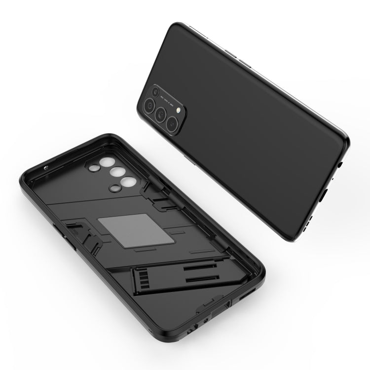 For OPPO Reno5 5G Punk Armor 2 in 1 PC + TPU Shockproof Case with Invisible Holder(Black) - OPPO Cases by PMC Jewellery | Online Shopping South Africa | PMC Jewellery | Buy Now Pay Later Mobicred