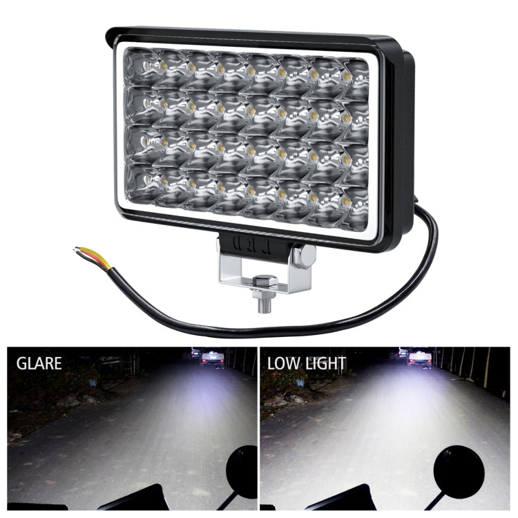 WUPP CS-1242A1 Car 4 inch Square 32LEDs Highlight Work Light Modified Front Bumper Lamp Spotlight - Work Lights by WUPP | Online Shopping South Africa | PMC TechLife | Buy Now Pay Later Mobicred