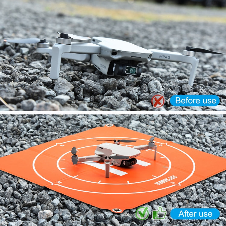 STARTRC 1109143 50cm Portable Drone Universal Foldable Square Parking Apron Landing Pad for DJI FPV / mini 2 / Mavic Air 2 / Air 2S(Orange+Blue) - free shipping - PMC TechLife - Order now!