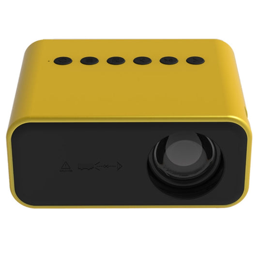 T500 1920x1080P 80 Lumens Portable Mini Home Theater LED HD Digital Projector Without Remote Control & Adaptor(Yellow) - LED Projector by PMC Jewellery | Online Shopping South Africa | PMC Jewellery | Buy Now Pay Later Mobicred