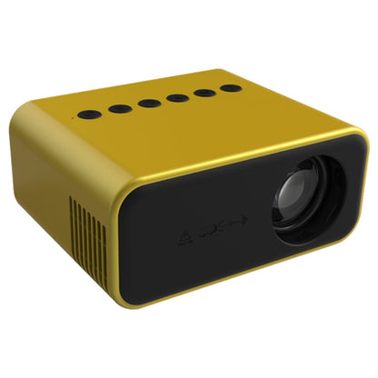 T500 1920x1080P 80 Lumens Portable Mini Home Theater LED HD Digital Projector With Remote Control & Adaptor(Yellow) - LED Projector by PMC Jewellery | Online Shopping South Africa | PMC Jewellery | Buy Now Pay Later Mobicred